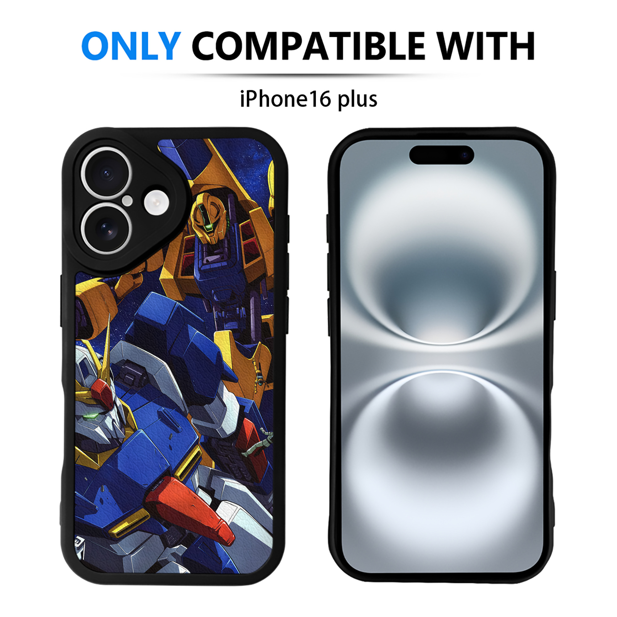 （画像用） 機動戦士ガンダム Mobile Suit Gundam 【iPhone 16シリーズ対応】シリコンスマホケース（レザー調） 材質：シリコン